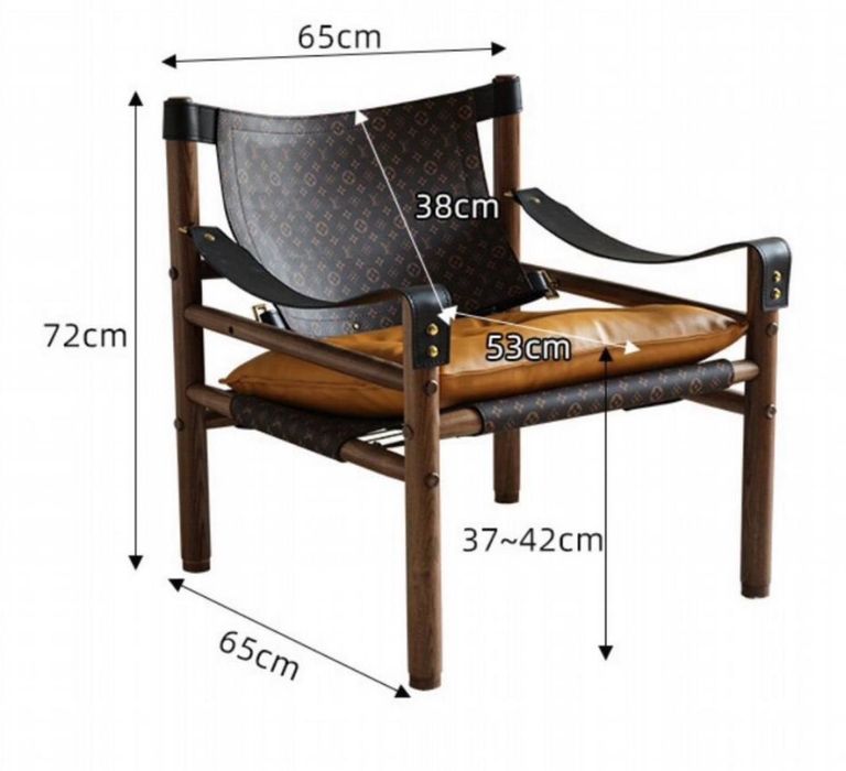 Дизайнерское кресло в стиле Safari / Louis Vuitton