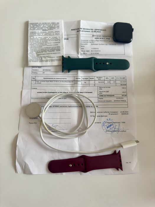 ПРОДАВАМ в гаранция Apple Watch S10 46mm Aluminium