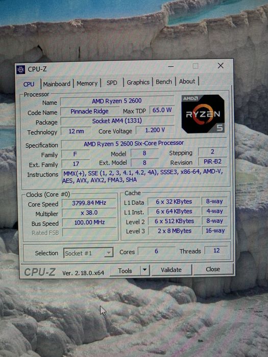 Продам процессор AMD Ryzen 5 2600