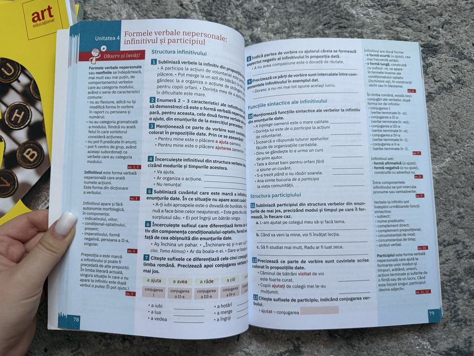 Cărti de gramatica- clasele a VI-A, a VII-A si a VIII-A
