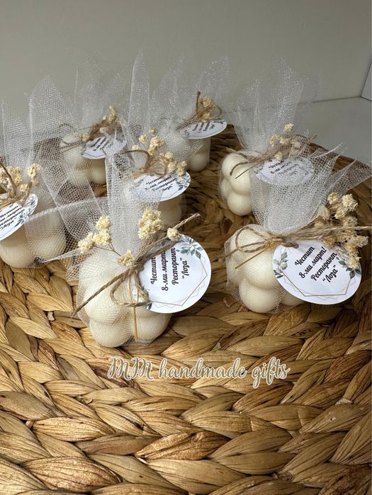 Подаръчета за гости - бурканчета с ароматна свещ