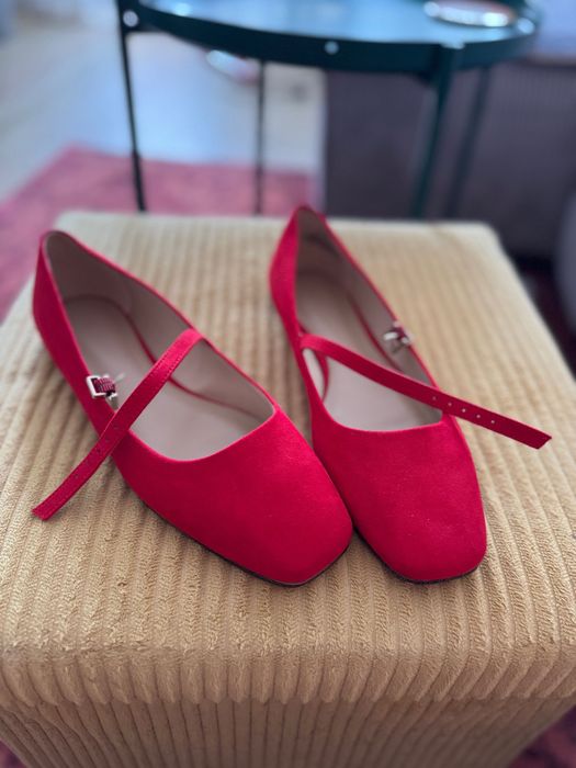 Balerini roșii H&M mărime 37