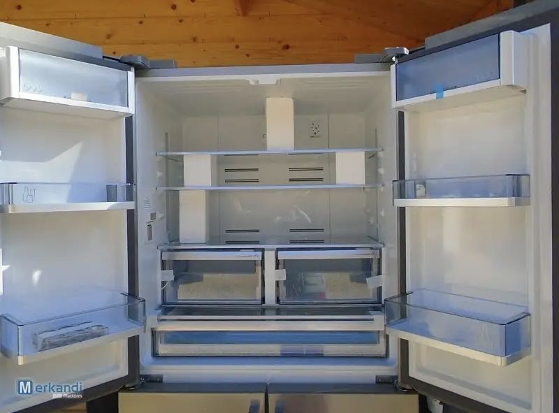 Frigider Side by Side deluxe cu 4 uși de inox
