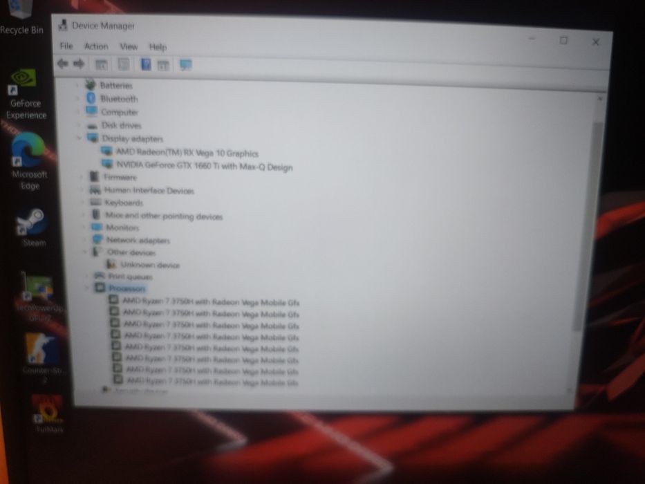 Vând laptop gaming asus rog,ryzen 7, gtx 1660 6gb.