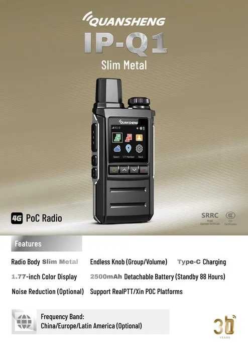 Quansheng IP-Q1 4G PoC Radio - 2бр.