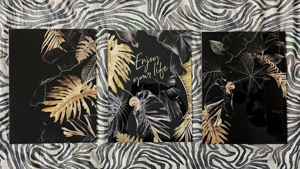 Панно из трех картин стекло