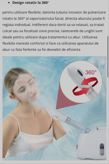 Aparat de aburi pentru față / Sauna faciala