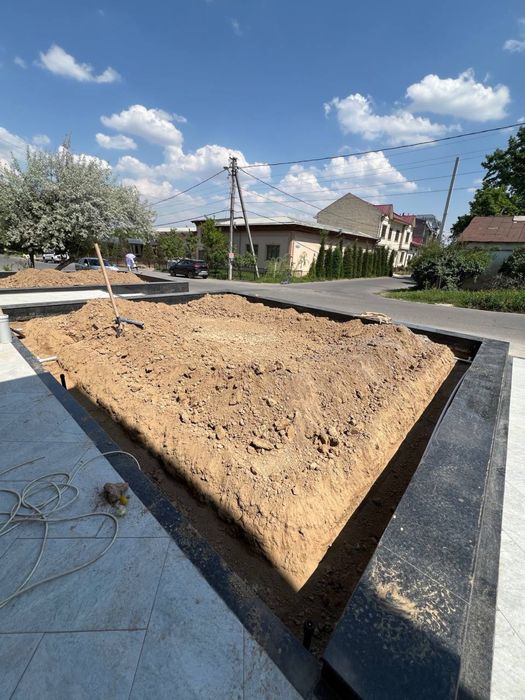 Газон екиш+поливной система ландшафт