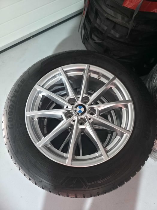 4 ROTI Complete JANTE + Anvelope IARNA - 225/55/17 GoodYear 2022 - CA NOI - OEM BMW X1 X2 - Seria 5 G30 - Seria 4 G26 - BMW i4 - CA NOI