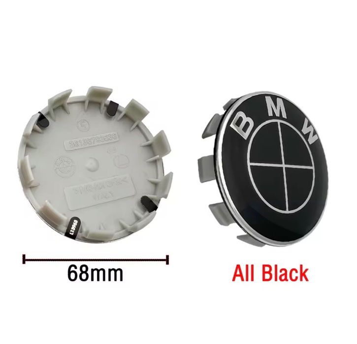 Capace fixe jante BMW 56mm 68mm Alb Albastru Negru Aniversar E60 E90 F01 F10 F30 F36 F15 F16 G05 G20 G30 G11 G12