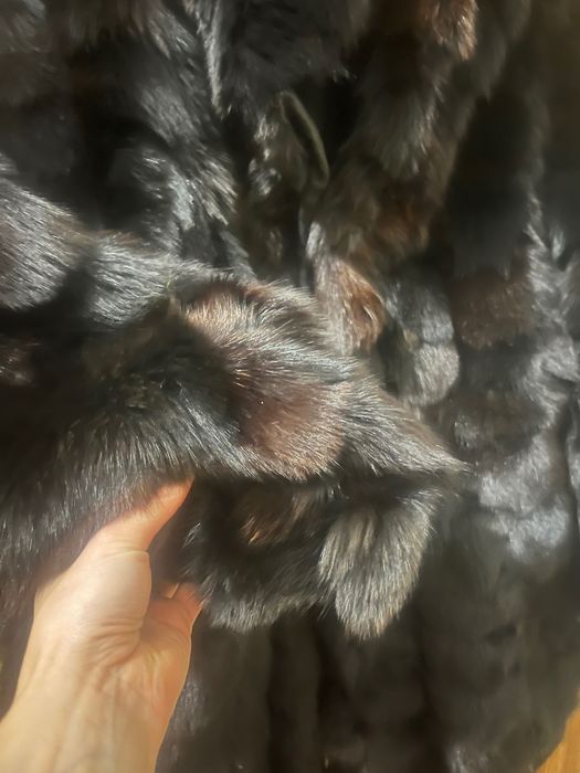 Палто от норка, естествен косъм