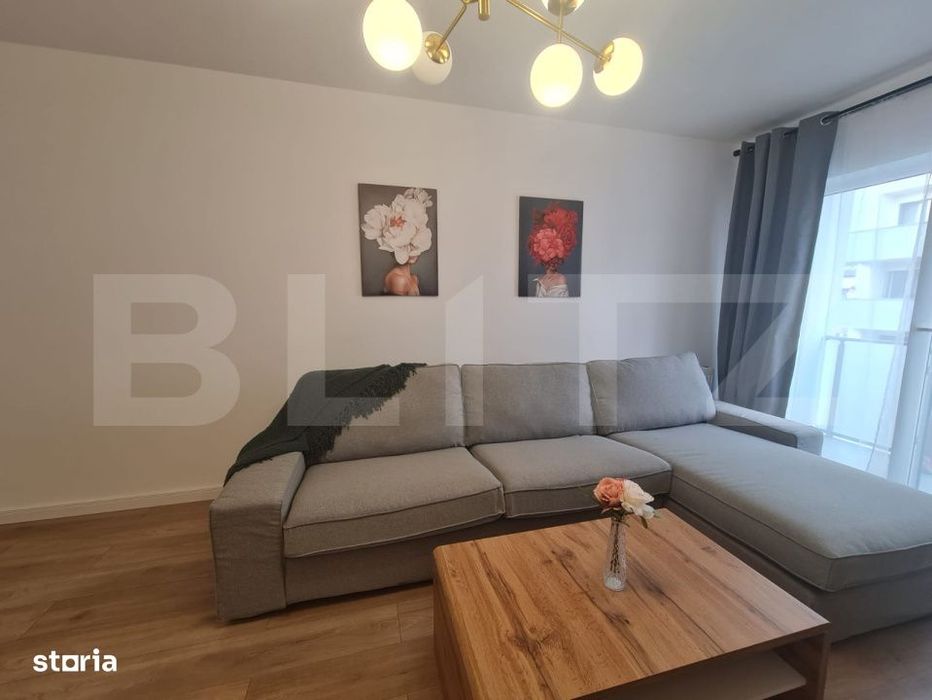 Apartament decomandat, mobilat si utilat, parcare, zona Terra