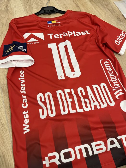 Tricou de handbal Gloria Bistrita Danila So delgado 10 ehd champions league marime M Kempa