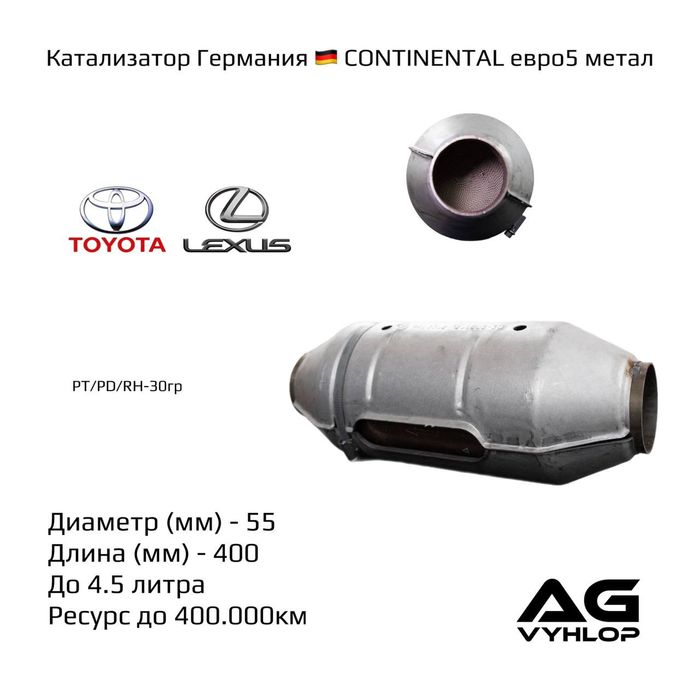 Установка катализаторов.