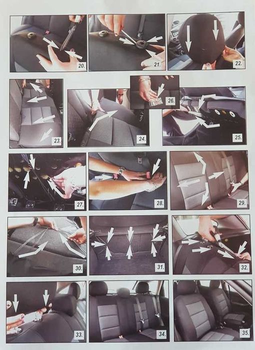 Тапицерия за цял автомобил плат три цвята