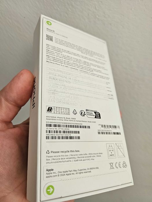 Iphone 16, 128 Gb, neverlock, sigilat la cutie.