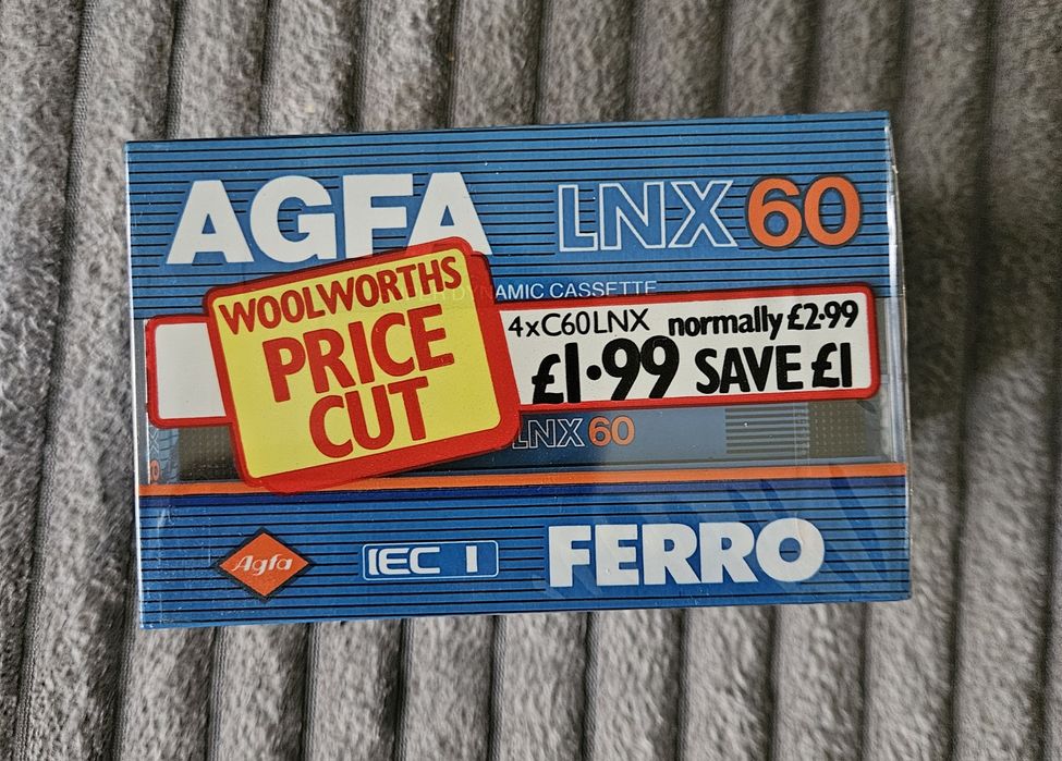 4 Casete Audio AGFA LNX 60