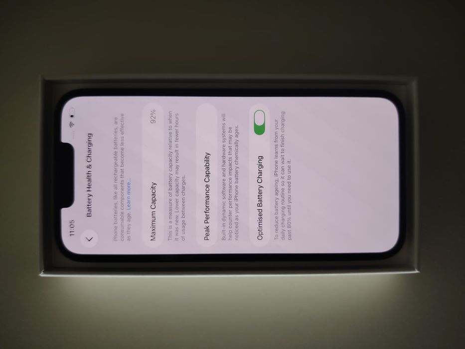 iPhone 13 128GB • Full box • Sanatatea bateriei 92% • Husa Mobilfox