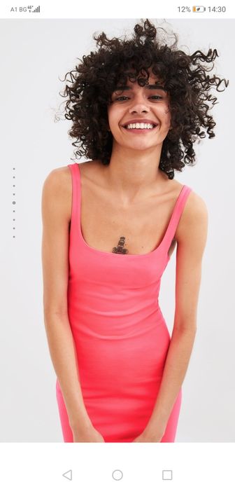 Цикламена рокля Зара