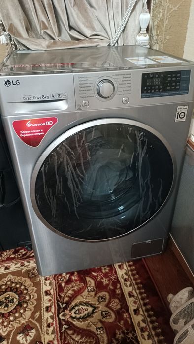 Стиральная машина автомат 8 килолик LG фирма янги ишлатилмаган