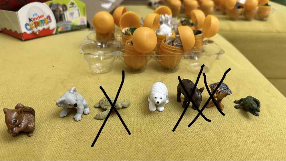 Продаю игрушки киндер натунс детёныши