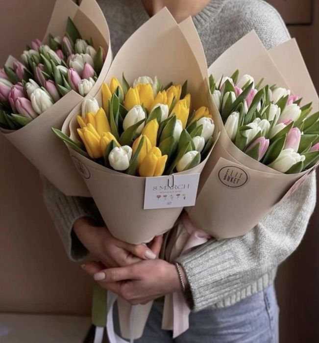 Тюльпаны доставка цветы