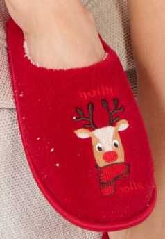Papuci de casa - Livrare 5 lei - Noi - model Craciun