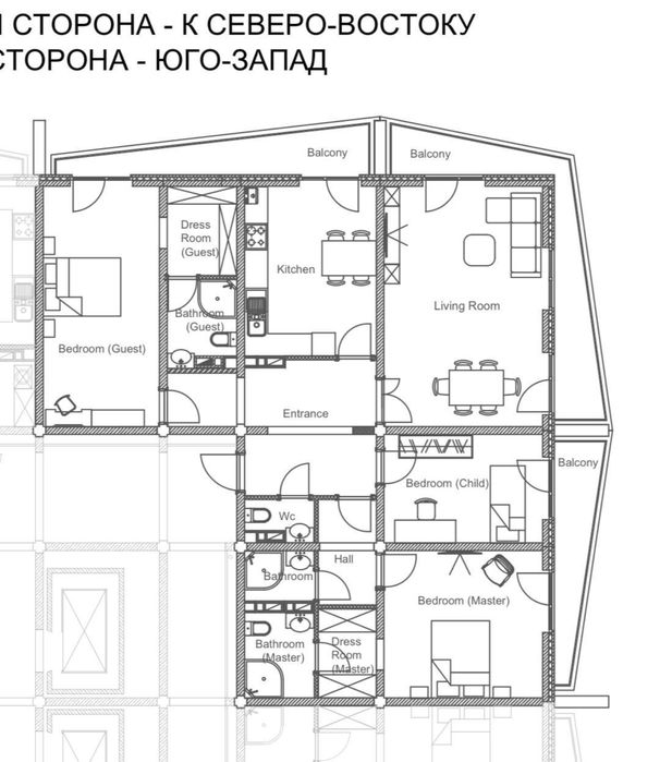 Полноценная 4-ком квартира в ЖК NUR , 130 кв.м по кадустру Алайский Ц2
