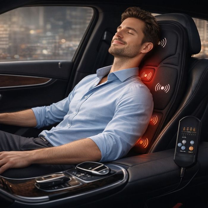 Масажна седалка с подгряване – комфорт и облекчение за тяло, което е у