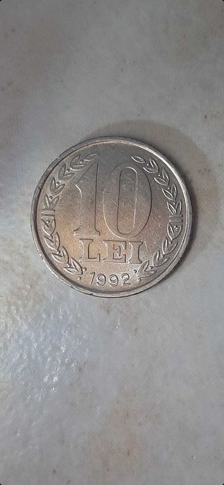 Monedă 10 lei din 1992 (22 decembrie 1989)