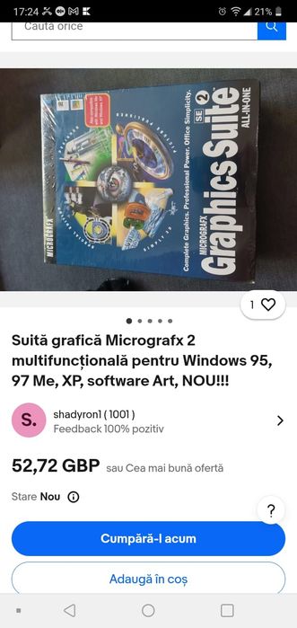 Suită grafică Micrografx 2 multifuncționala Windows 95, 97 Me, XP, NOU