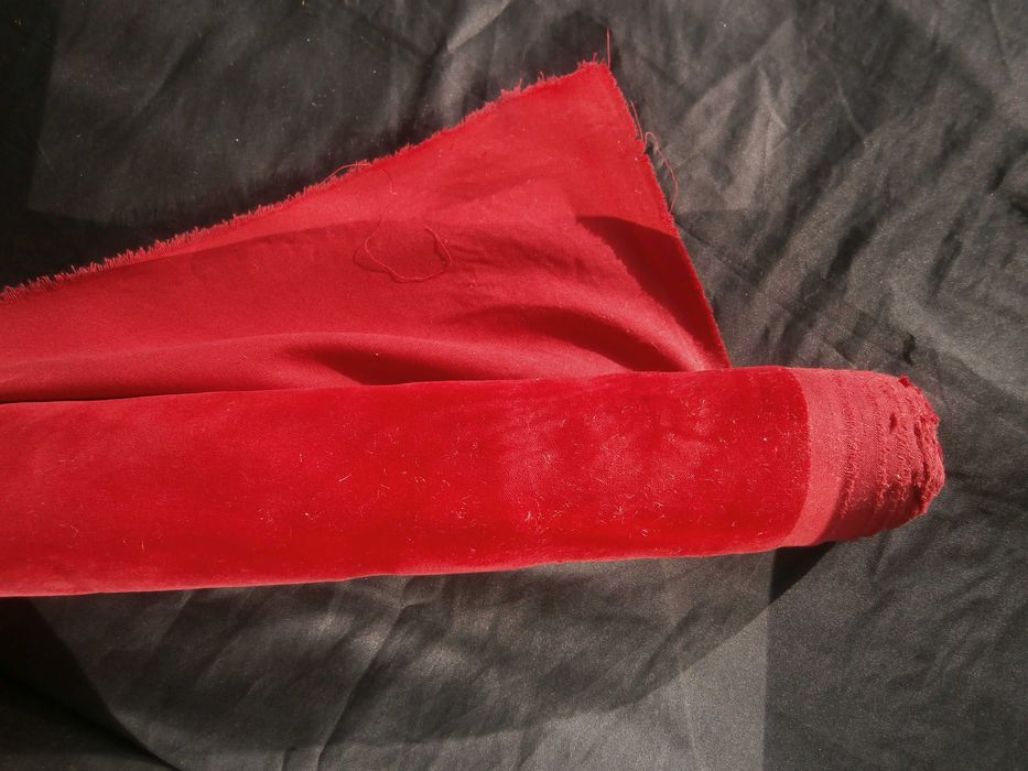 Плат,Плюш,Червен,Луксозен,Покривка,Соц.