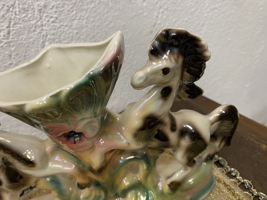 Винтидж порцеланови вази коне Declrate 1960 Италия