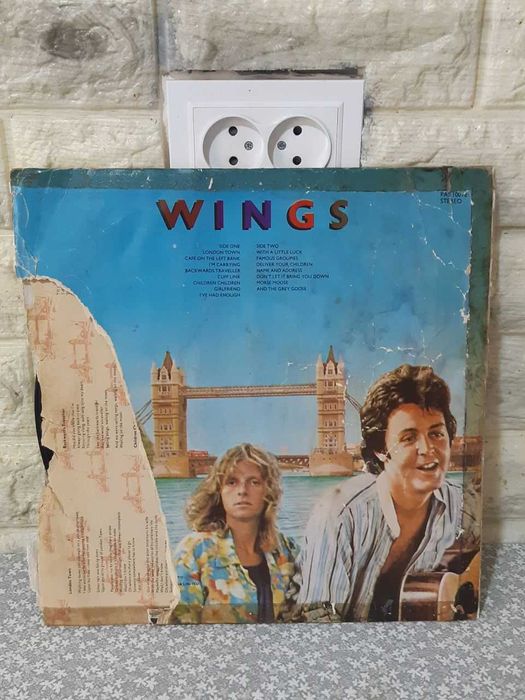 Пластинка Wings – London Town 1978 ORIGINAL INDIA VG/G