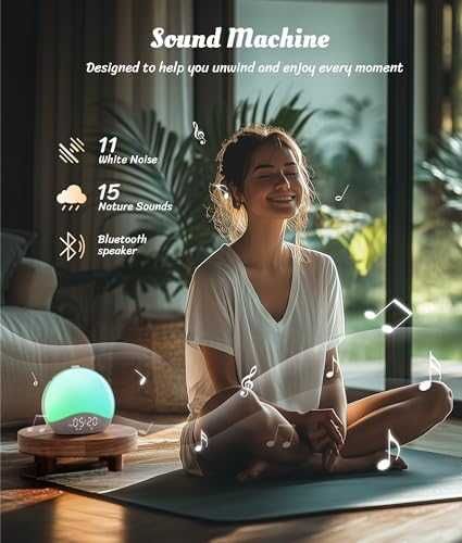 ecozy смарт будилник със симулация на изгрев и Bluetooth