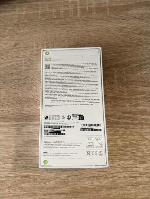 НЕРАЗОПАКОВАН iPhone 16, 128 GB.  с гаранция