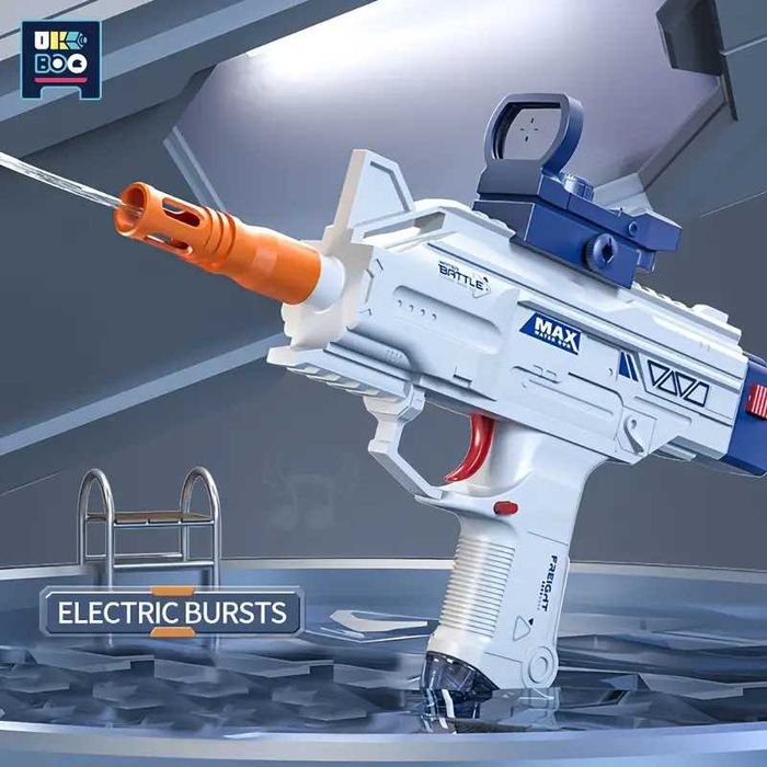 Pistol cu apa electric, distanta 12m, rezervor 500ml, acumulator - NOU