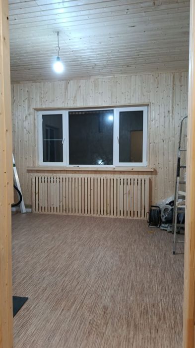 Обшивка вагонкой помещения бани , услуги плотника