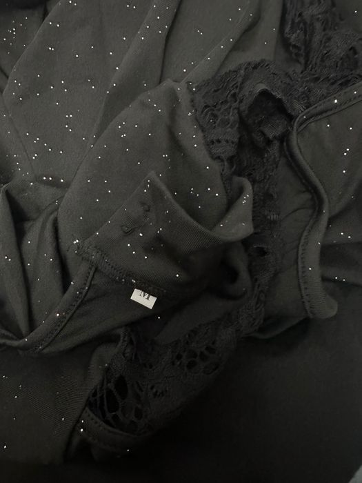 Rochie negru strălucitoare