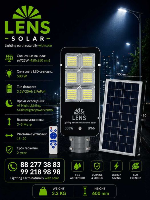 Lens Solar-Lead quyosh panel