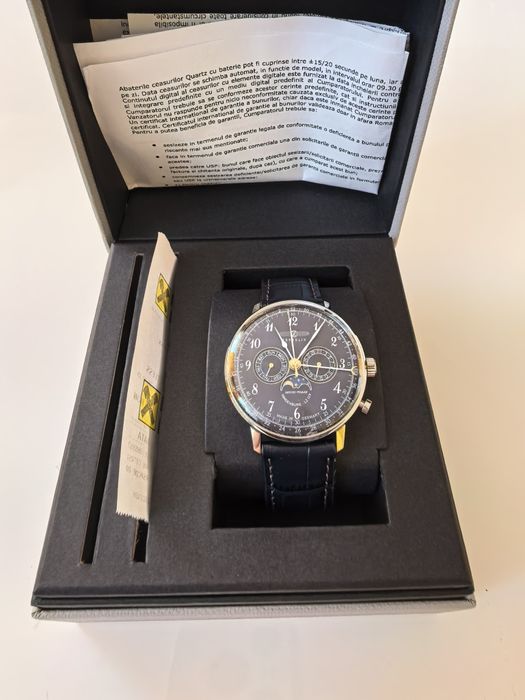 Vând ceas Zeppelin Moonphase, Nou, cu Garanție