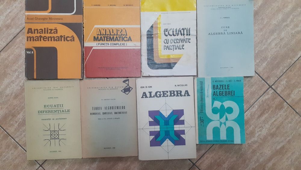 Carti analiza matematica-algebra facultate