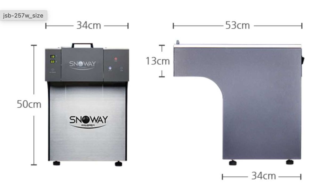 Masina de inghetata coreeana bing-su (fulgi)