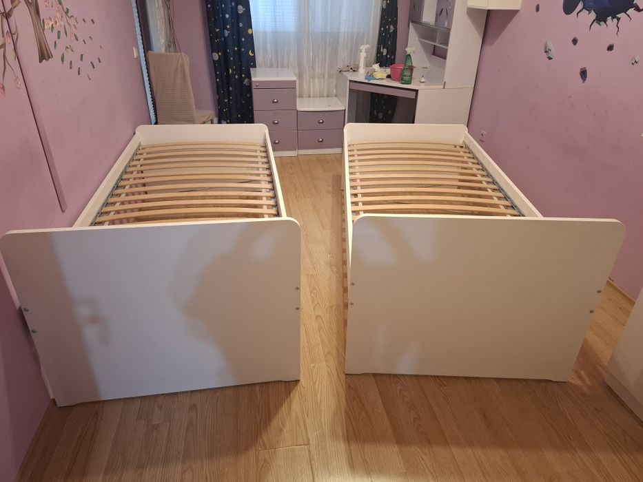 Легло с подматрачна рамка, от икеа и матрак