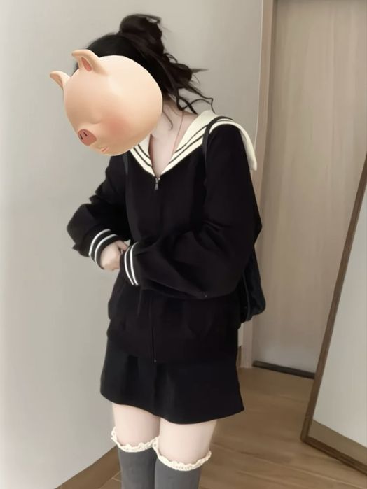 кофта на молнии матроска