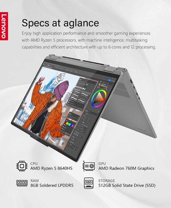 Lenovo Yoga 7i 2-in-1  Ultra 7 155U 16gb 1TB SSD 16'' IPS touch