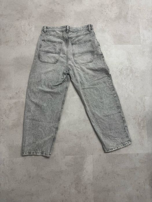 Pantaloni Bershka Gri Wide Leg Mărimea 42