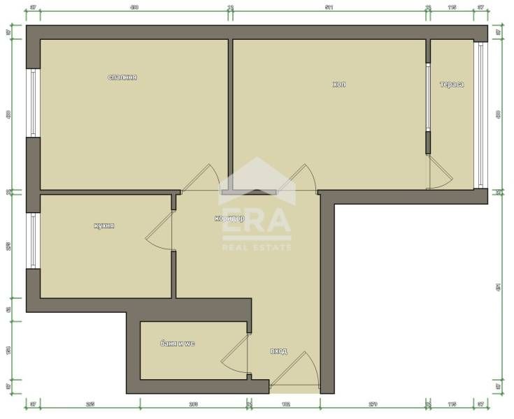 ЕКСКЛУЗИВНО! ЕРА ДРЪСТЪР предлага за продажба двустаен апартамент с го