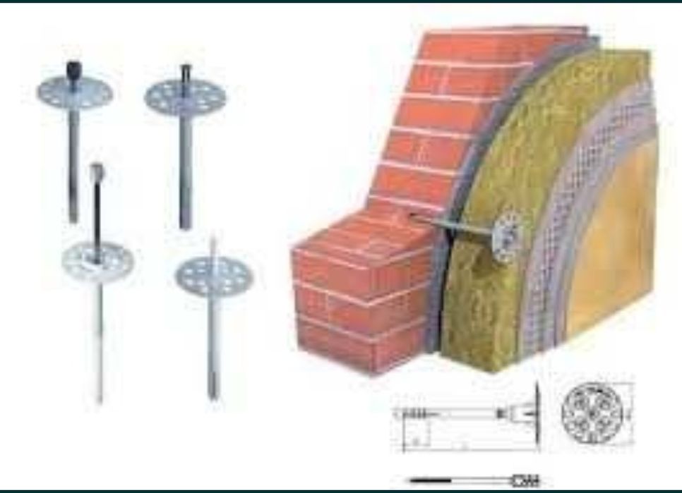 Дюбель зонт (гвоздь) для стены