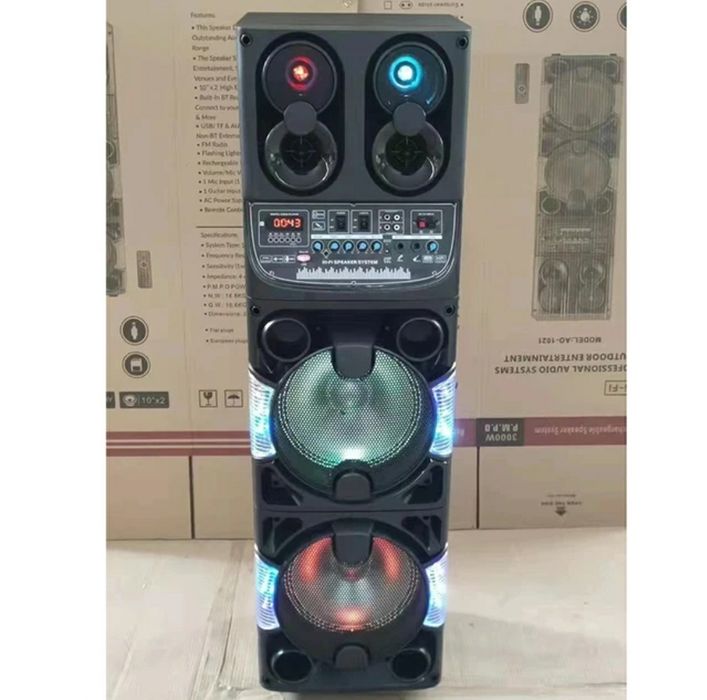 БЕПУЛ Доставка, АКЦИЯ Караоке Колонка AO-1021, 115см Симсиз Микрофонл